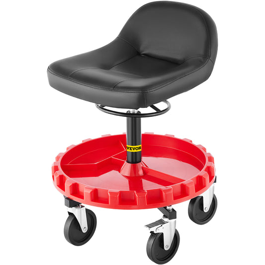 VEVOR Rolling Garage Stool 300/400LBS Adjustable Swivel Work Shop Seat w/Casters