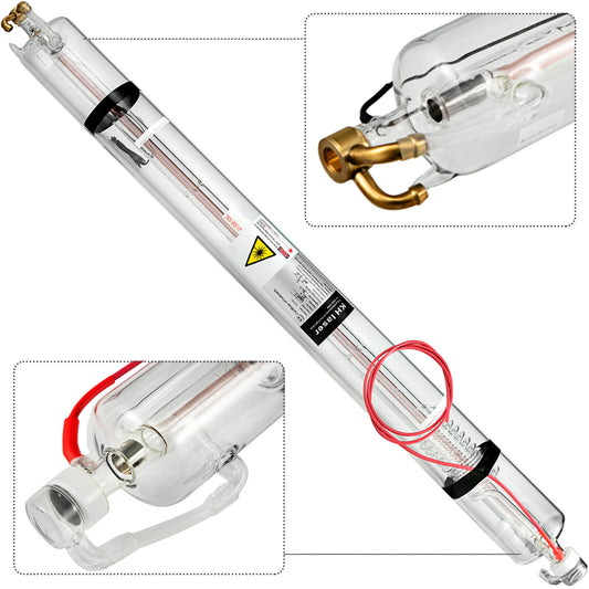 VEVOR CO2 laser tube 40W/50W/60W/80W/100W/130W suitable for CO2 laser engraving
