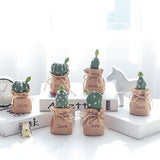 Mini Cactus Potted Plant - Artificial Desk Decoration, Desk Decor