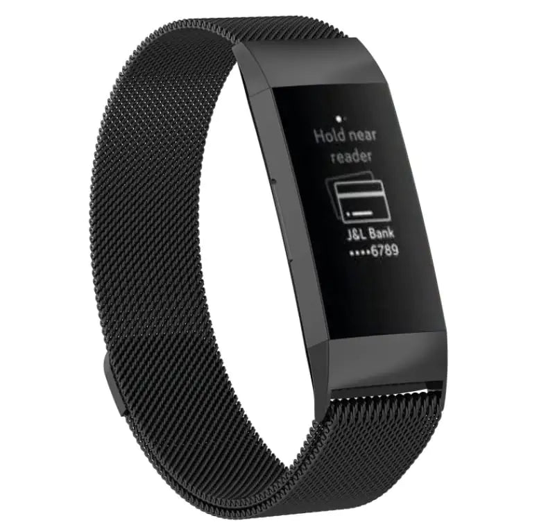 Elegant Smart Bracelet with Stainless Steel Metal Strap