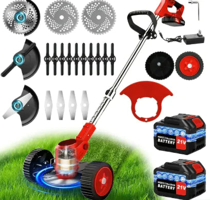 21V Multi-Function Weed Cutter Cordless Electric Gardening Trimmer Rechargeable