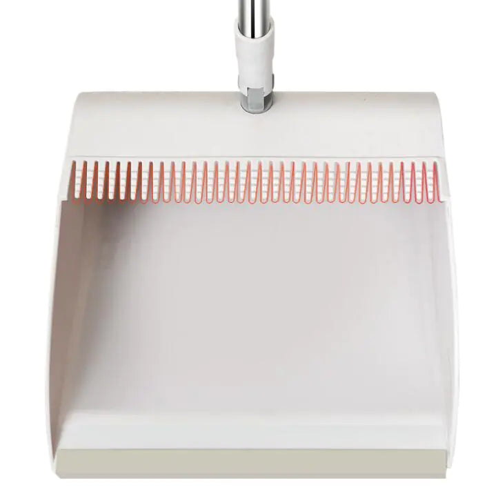Compact SweepEase Broom and Dustpan Foldable Adjustable