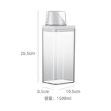 Durable Clear Laundry Storage Jar Transparent & Moisture-Proof