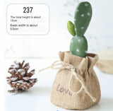Mini Cactus Potted Plant - Artificial Desk Decoration, Desk Decor