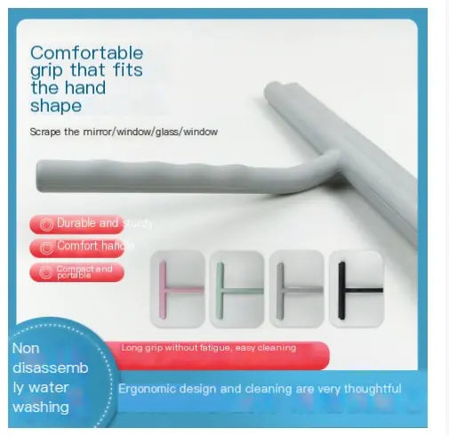 Streak-Free Silicone Lightweight Glass Squeegee Easy-Clean