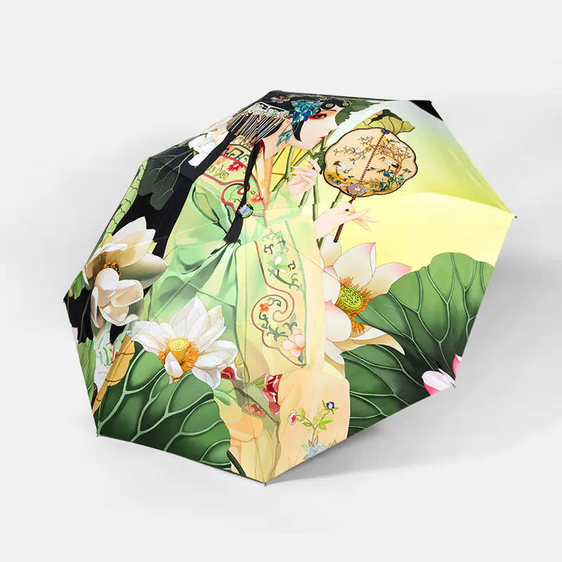 Stylish UV Defense Traditional Umbrella Lightweight