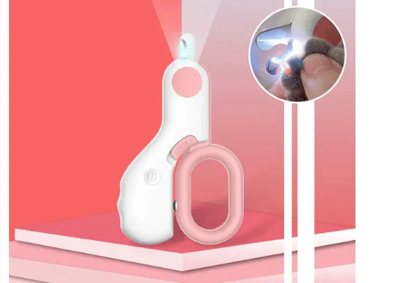 IllumiClip LED Light Illuminated Durable Stainless Steel Pet Nail Trimmer Grooming Tool