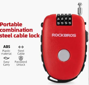 ROCKBROS Portable Telescopic Bike Lock Anti Theft Bicycle Lock