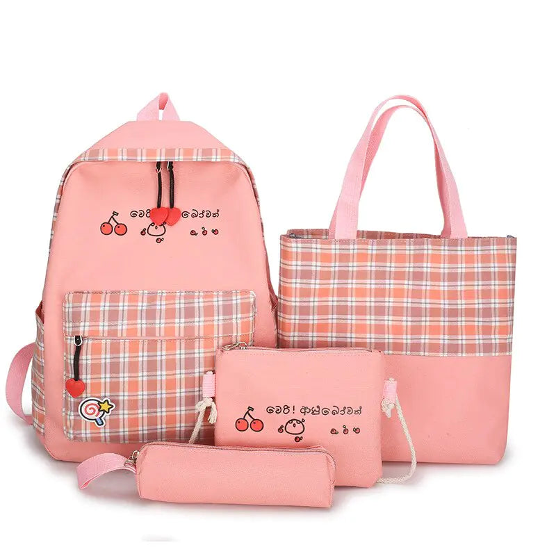 Vintage Harajuku School Backpack Lightweight Trendy Backpack