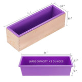 Silicone 1.2KG Soap Craft Mold with Wood Box