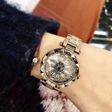 Timini Women's Elegant Stainless Steel Diamond Watch Stainless