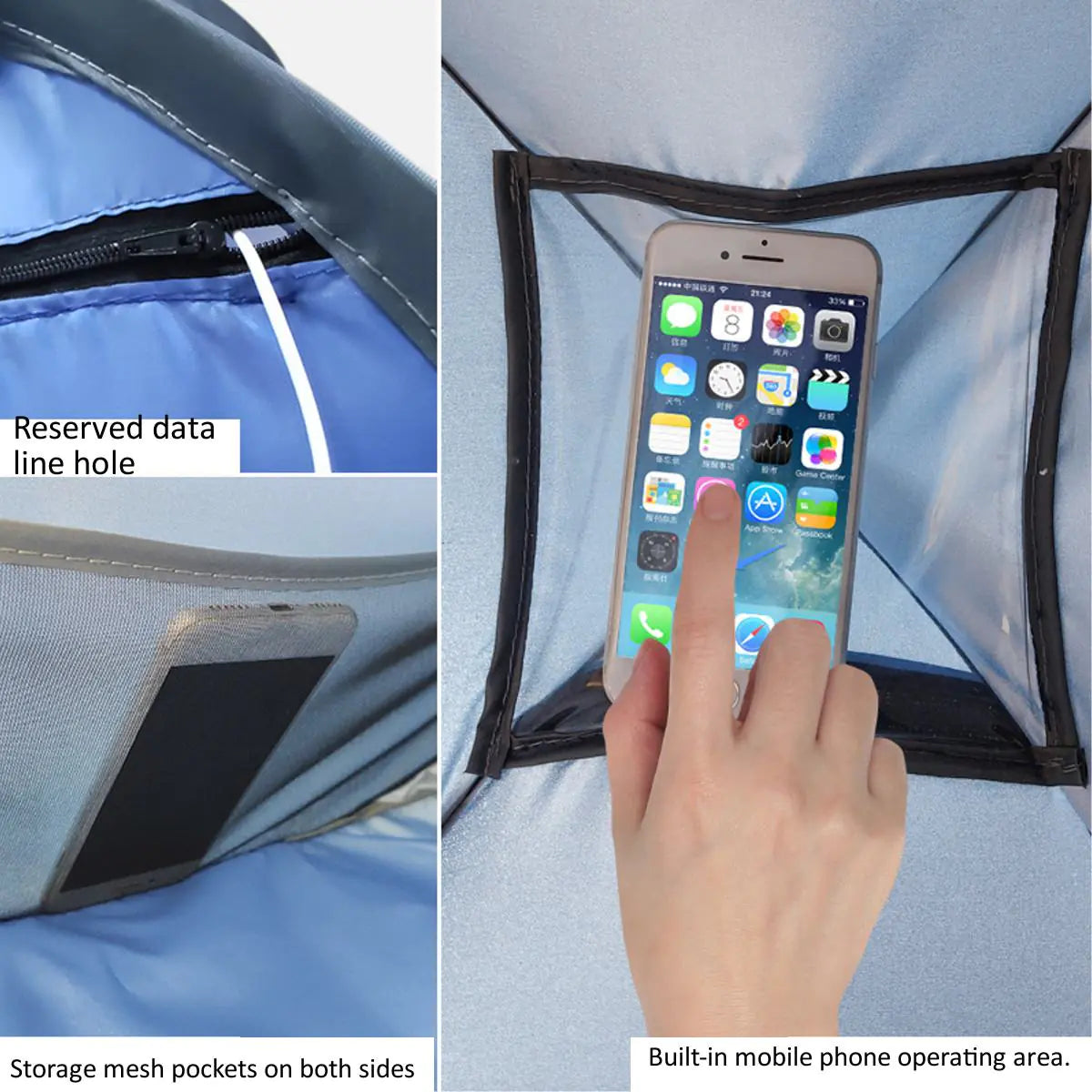 InstaShade Beach Tent Portable Lightweight Quick Setup UV protection
