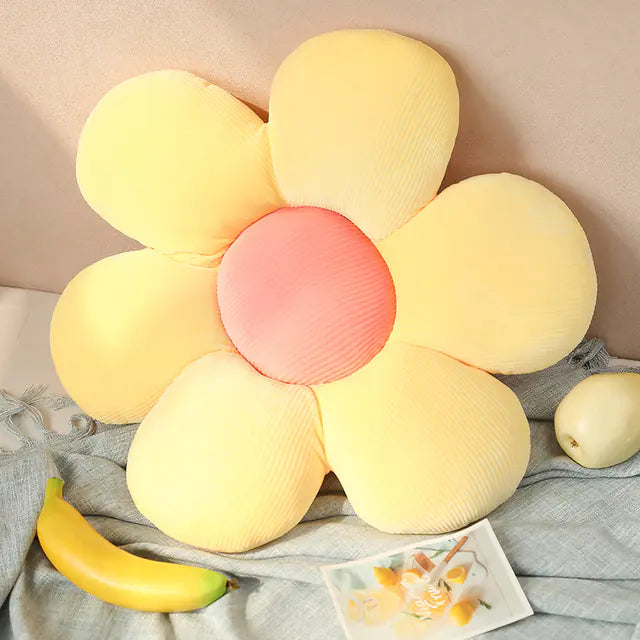Versatile Nature Soft Cartoon Flower Plush Pillow