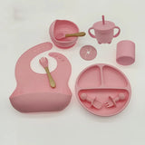 Baby Silicone Feeding Tableware Set Safe & Durable