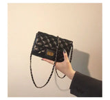 Chic PU Crossbody Bag - Women's Fashion Korean-Style Lockable