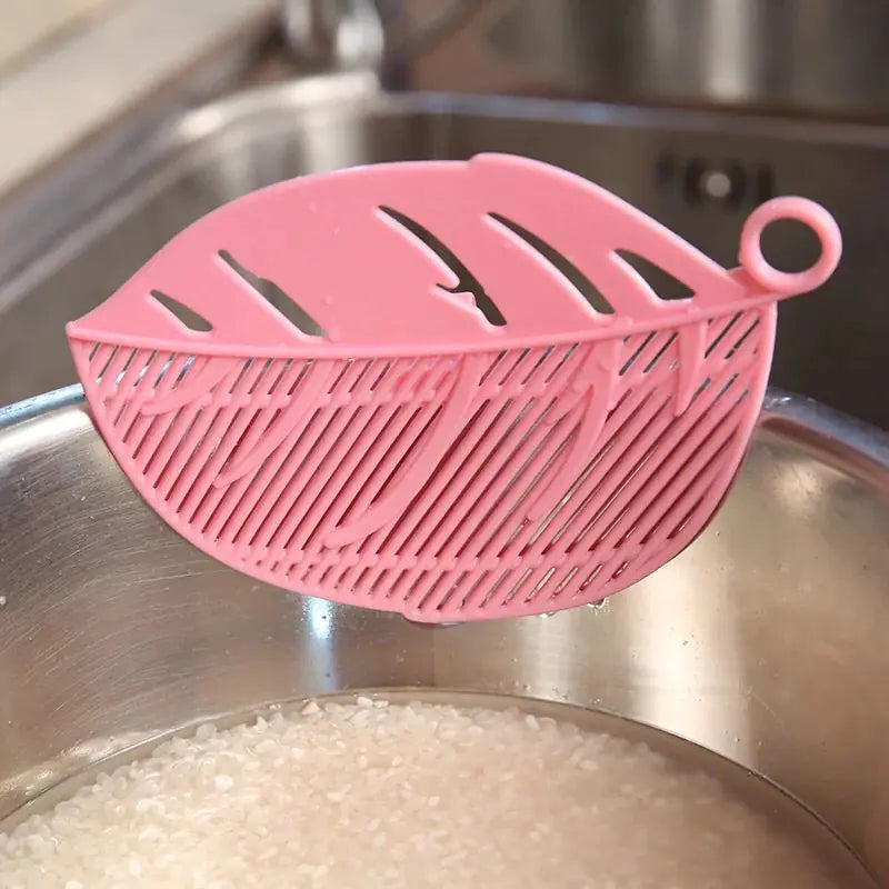 Leaflet Rice Cleaner Bean Strainer Rice Washing Grain Filter
