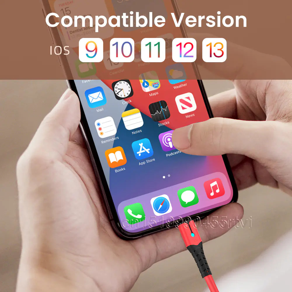 Lightning Fast iPhone Charger Fast Charging Data Transfer USB-Cable