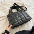 Fashionable Plaid Stitching Shoulder Bag Trendy Lightweight Durable Bag