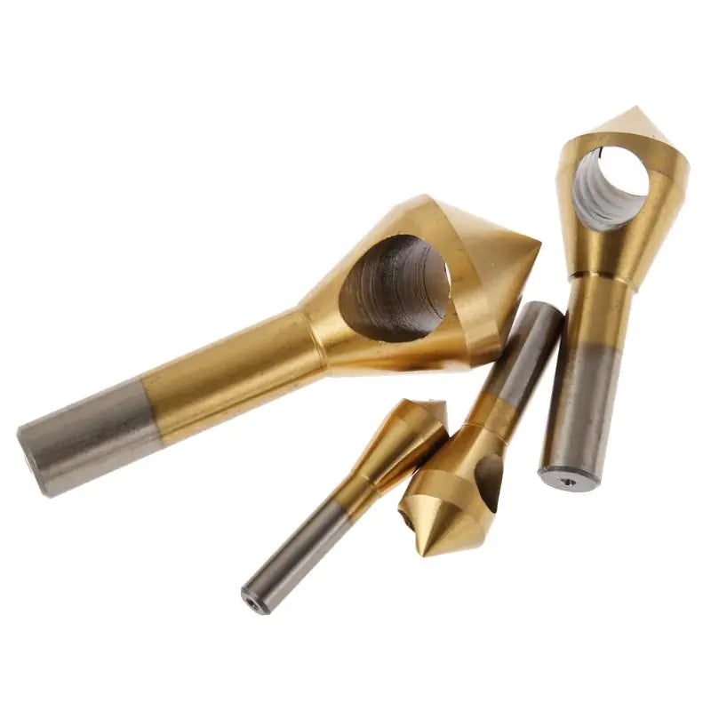 4-Piece Titanium Coated Countersink Drill Set