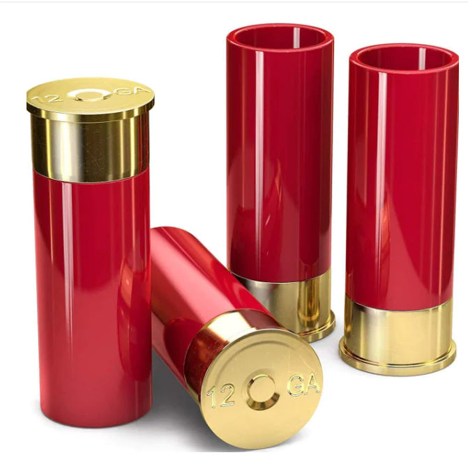 Durable Bullet Tequila Shot Glasses lightweight, Red