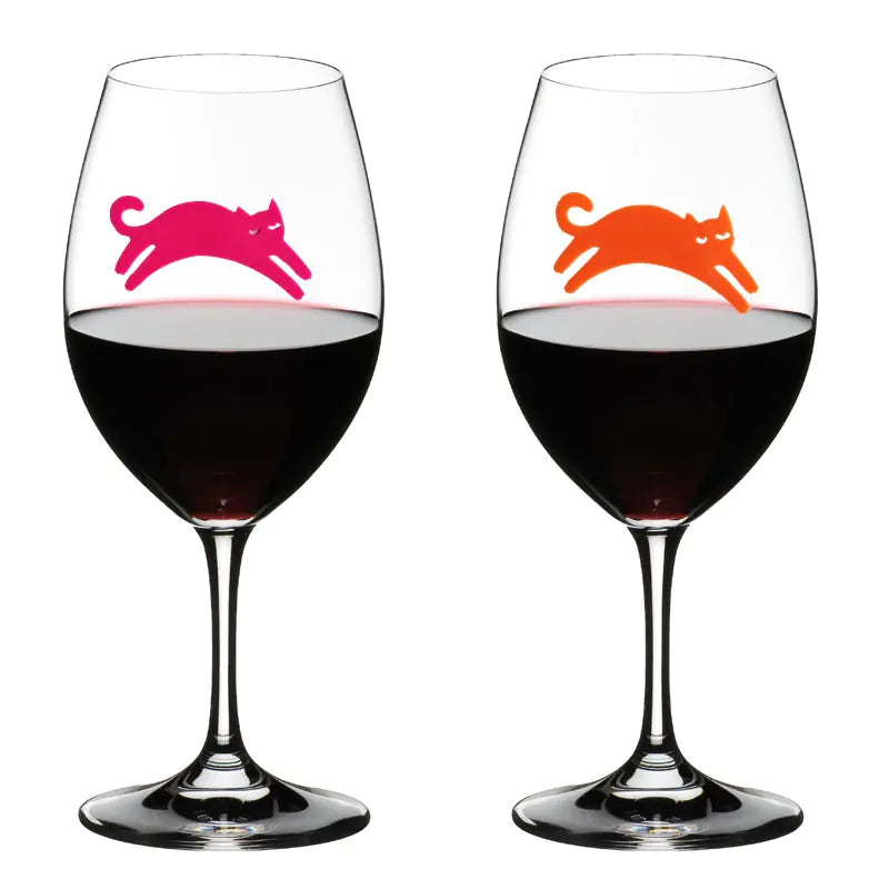 Durable Cat Silicone Drink Markers for Party Glasses