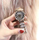 Timini Women's Elegant Stainless Steel Diamond Watch Stainless