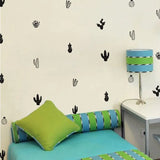 Versatile Nordic Style Creative Cactus Wall Stickers for Kids