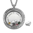 Custom Elegant Silver Personalized Adjustable Jewelry Heart-Shaped Pendant Necklace