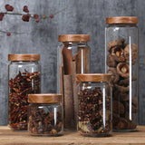 Elegant Glass Seal-Tight Jars multipurpose transparent organizer
