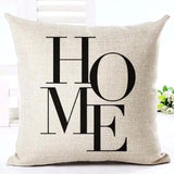 Elegant Letter Pillowcase Set Waterproof