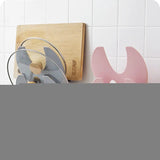 Compact PPMaterial Stick On Space Saver Wall-Mount Pot Kitchen Lid Organizer