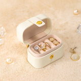 Compact Leather Ring Travel Case Ring Case Organizer