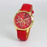 Couple's Watch with Faux Three-Eye Design Waterproof  for Gift