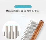 Durability Luxury Pet Styling Comb Wooden Handle Lightweight