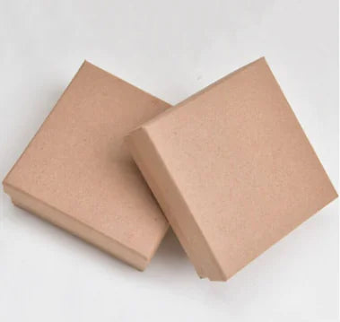 Vintage Leather Paper Earring Ring Box Jewelry Packaging