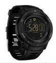 Ergonomic Military Waterproof Watch with Step Counter & Alarm