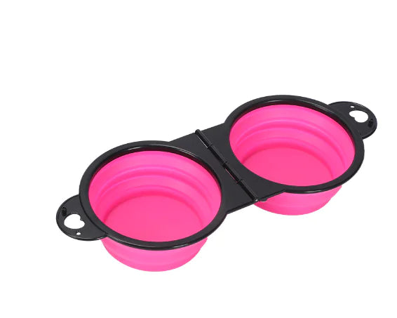 Travel Buddy Adventure Foldable Compact Folded Size Silicone Pet Bowl