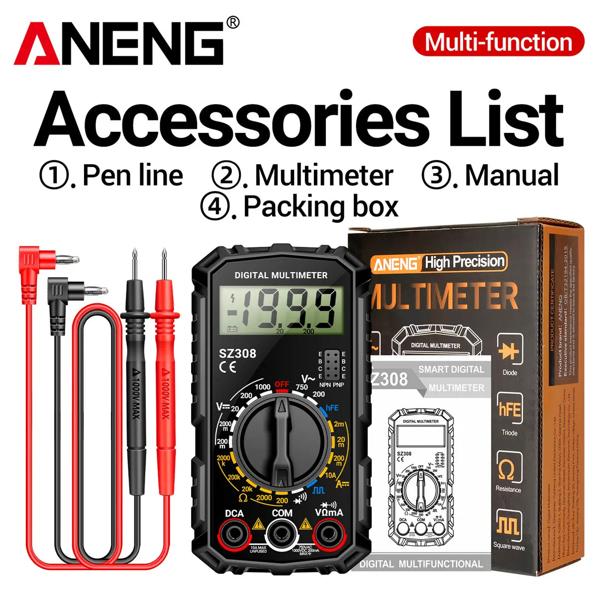 Precision Craft Digital Multimeter Durable & Multifunction