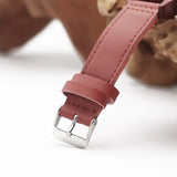 Wooden Quartz Triangle Couple Watch in Red Wood for Gift