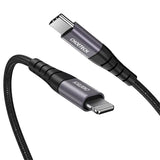 Lightning Aluminum Braided Cable, PD 18W/30W MFi Data Cable