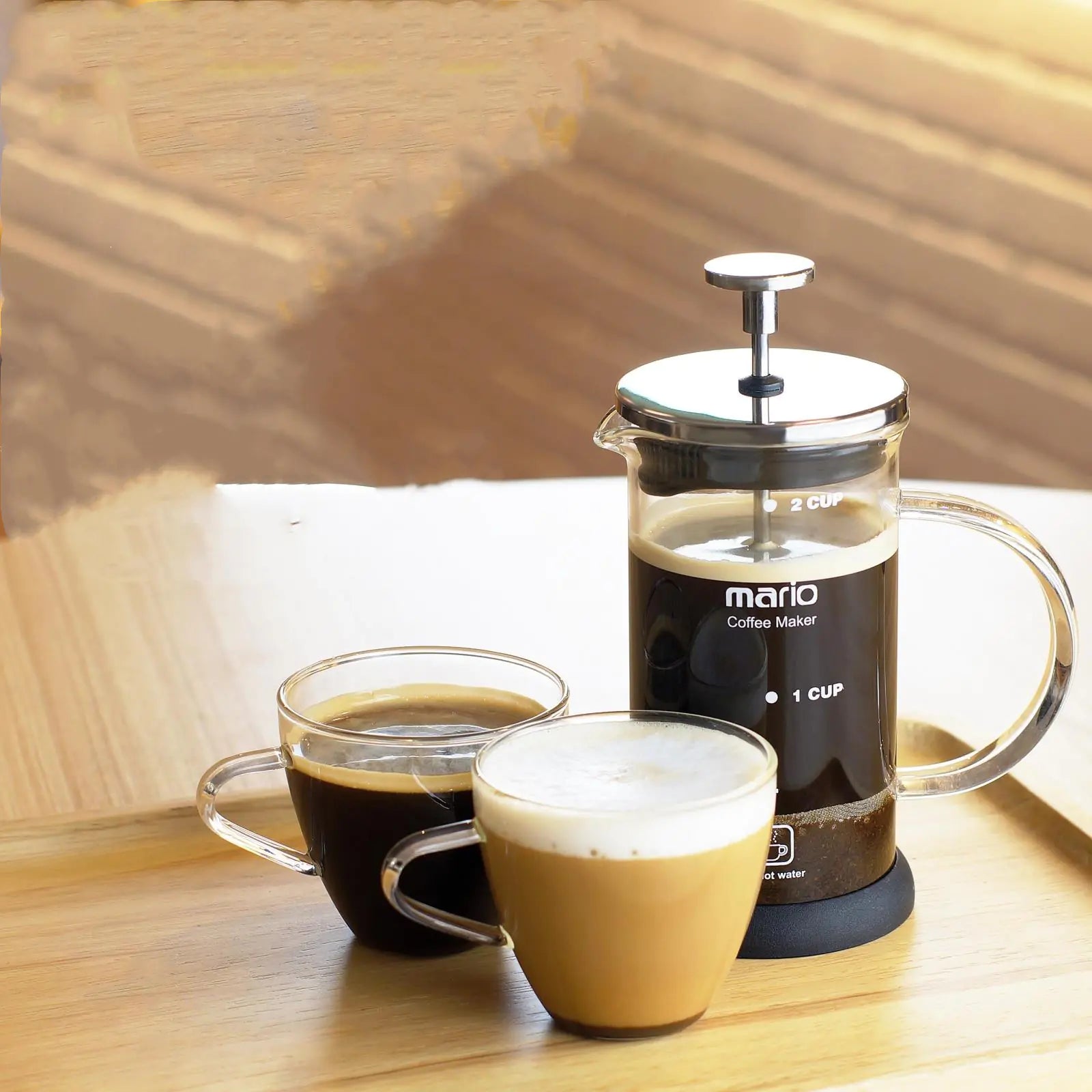 Nordic French Press Brewer Kitchen Decor for Coffee Enthusiasts