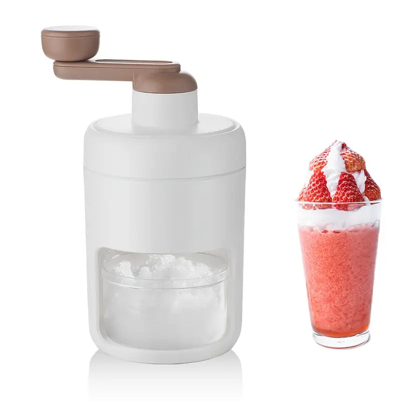 Compact Ice Shaver Crusher Machine Lightweight BPA-Free with Ice Cube Trays