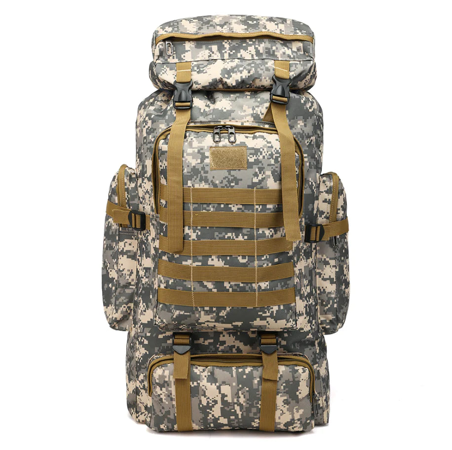 Camouflage Trek Backpack Waterproof Shock Resistant Backpack