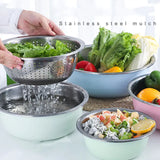 5-Piece Versatile Stainless Mixing Bowls multisize deep bowl