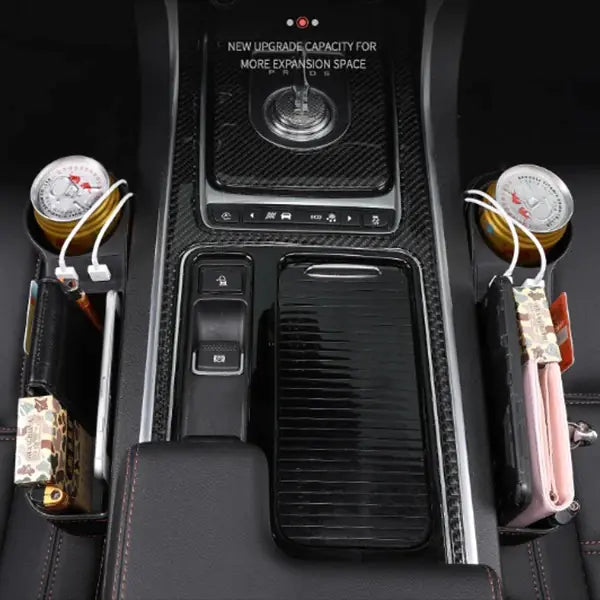 Auto Elegance Seat Gap Organizer Space Saver Adjustable Size