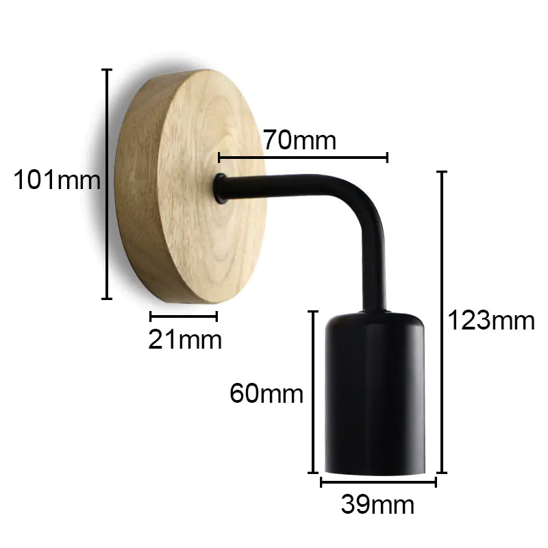 Elegant Sleek Iron Wall Light for Bedrooms & Corridors