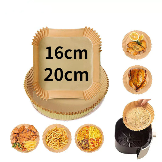 Multi-Size Round Baking Oil-Absorbing Paper for Air Fryer