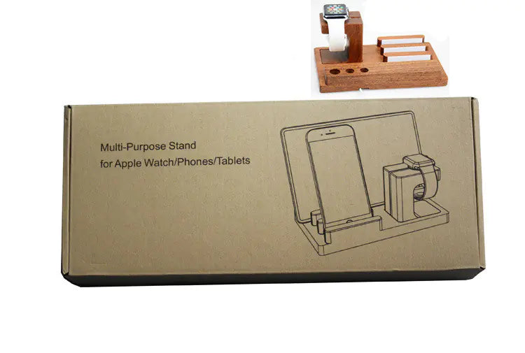 Eco-Friendly Bamboo Device Holder & Charger Stylish Anti Slip