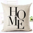 Elegant Letter Pillowcase Set Waterproof