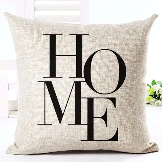 Elegant Letter Pillowcase Set Waterproof